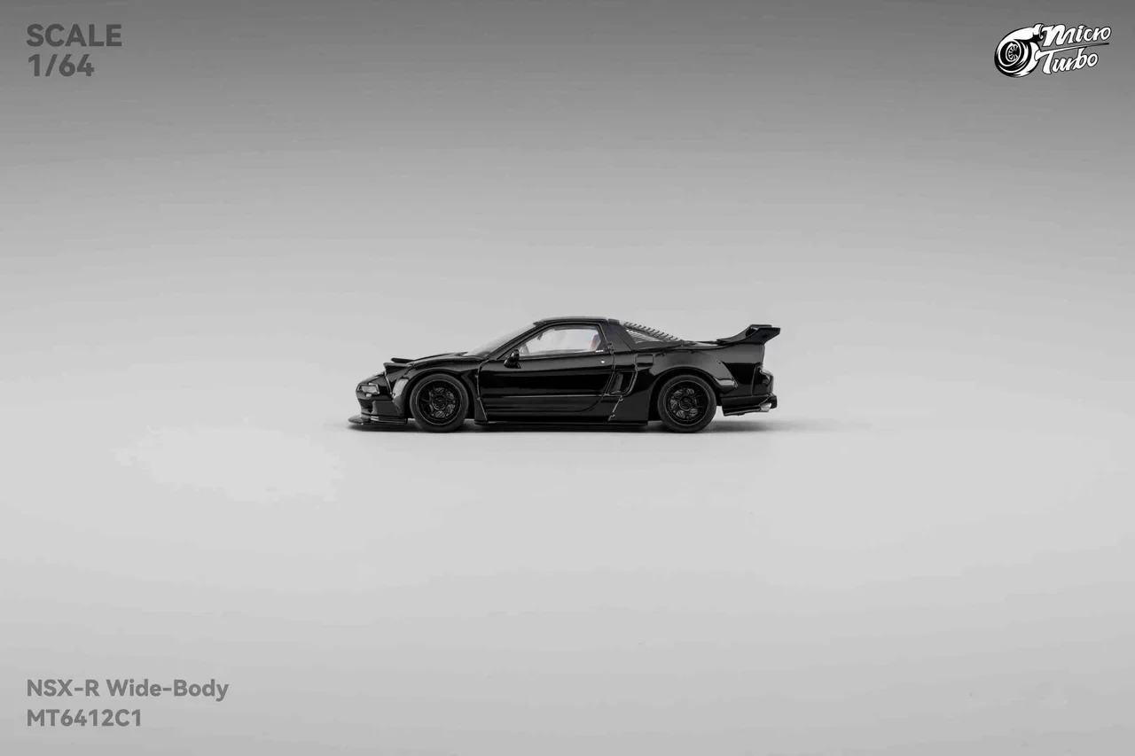 Micro Turbo 1:64 Custom NSX Wide Body - Gloss Black - Image 3