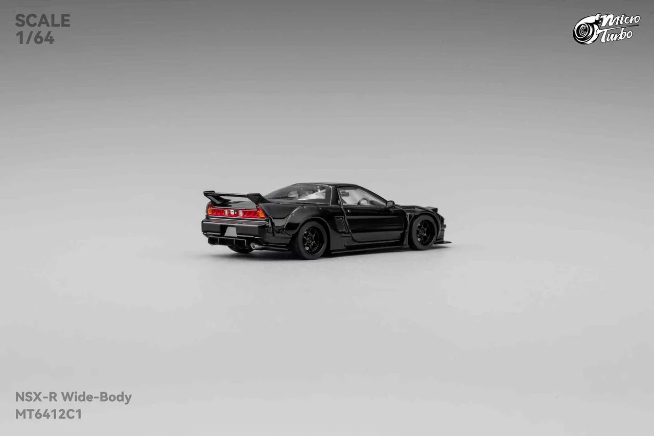 Micro Turbo 1:64 Custom NSX Wide Body - Gloss Black - Image 4