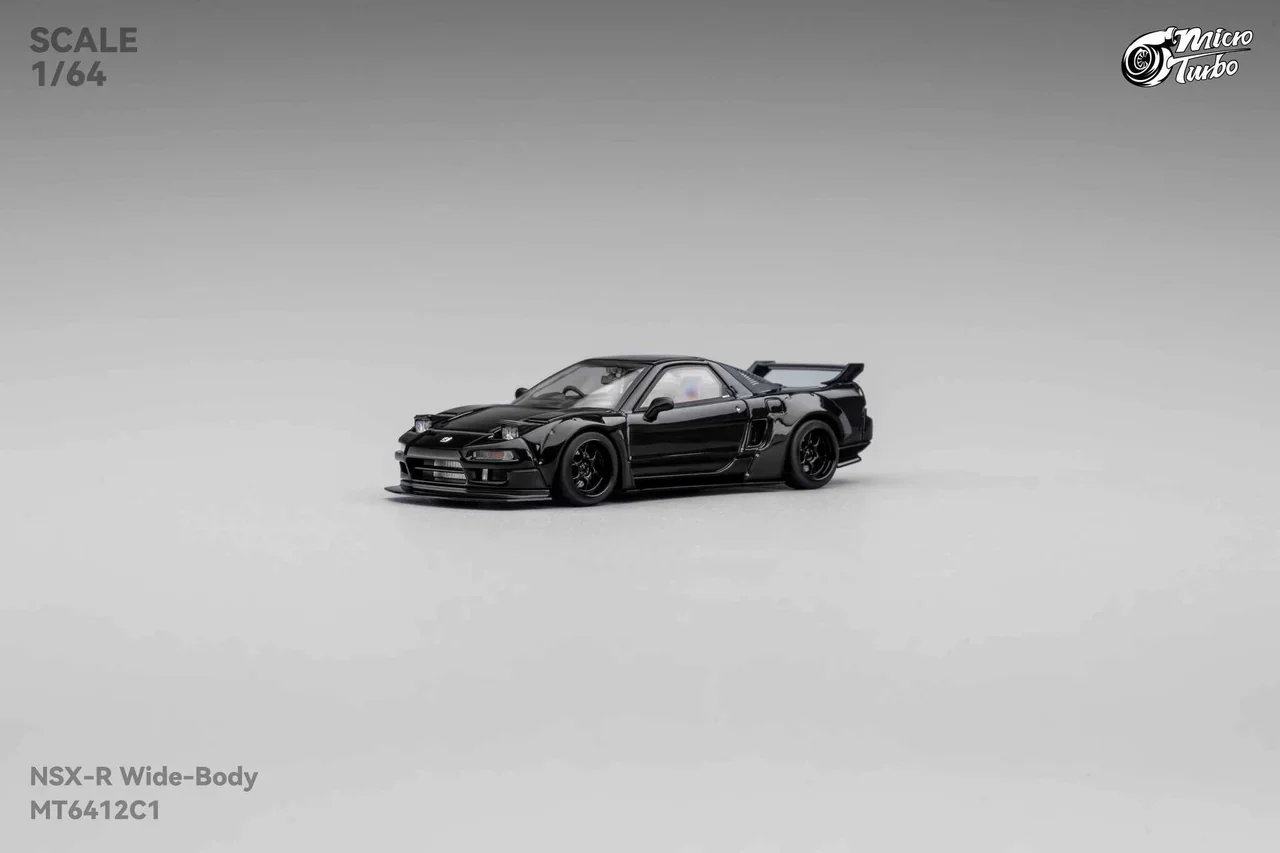 Micro Turbo 1:64 Custom NSX Wide Body - Gloss Black - Image 5