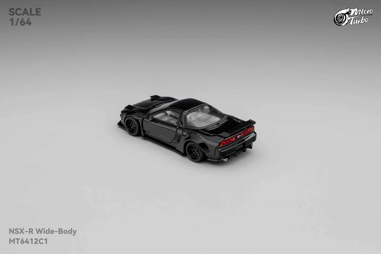Micro Turbo 1:64 Custom NSX Wide Body - Gloss Black - Image 7