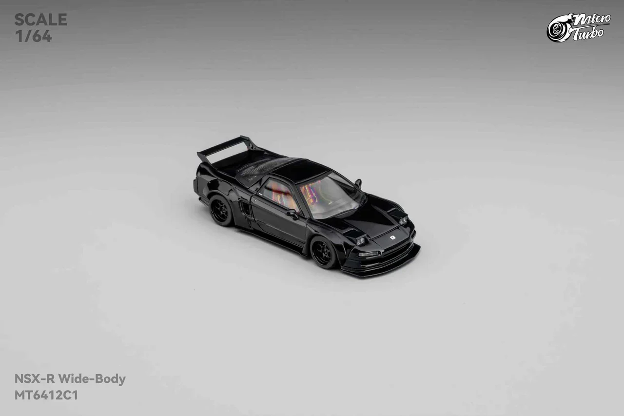 Micro Turbo 1:64 Custom NSX Wide Body - Gloss Black - Image 8