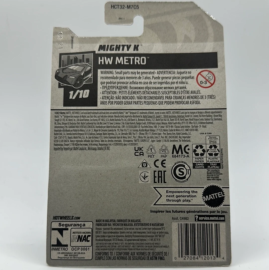 Mighty K White - HW Metro 1/10 Hotwheels Mainline 5/250 - Image 2