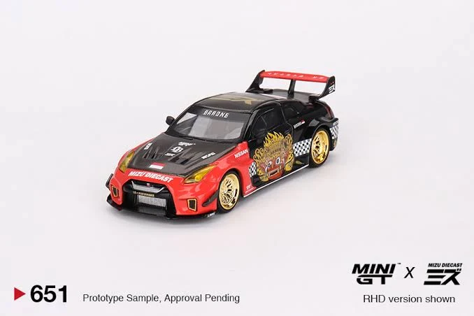 Mini GT LB-Silhouette WORKS GT NISSAN 35GT-RR Ver.1 “BARONG” MINI GT x MIZU Diecast - Image 2