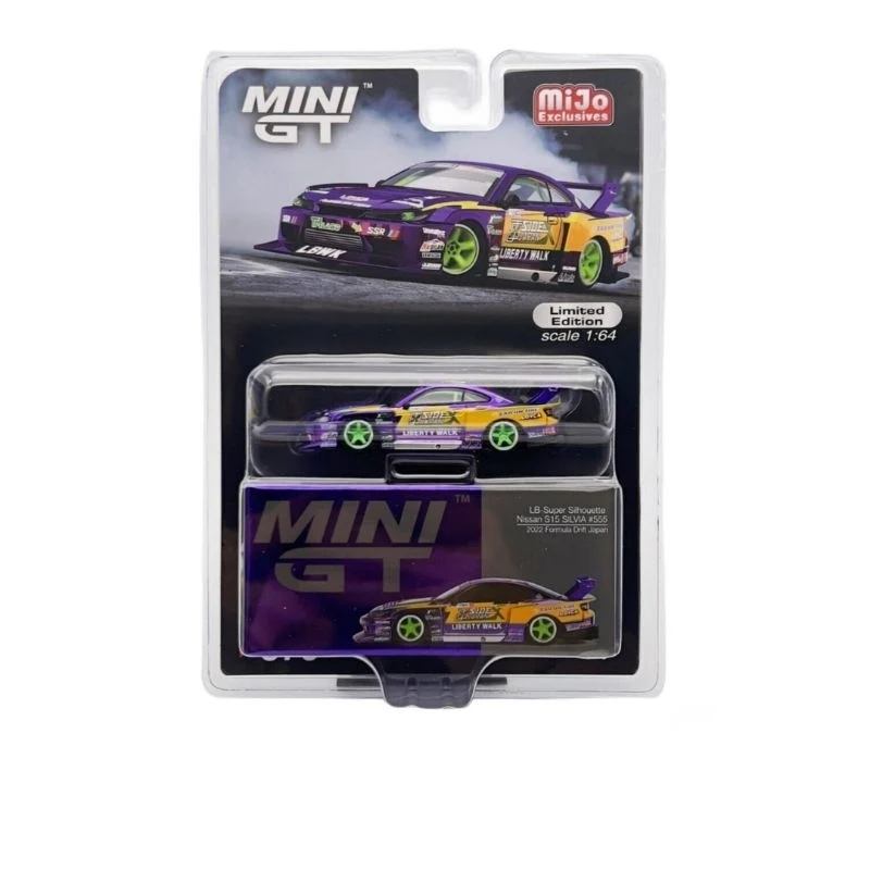 MINI-GT LB-Super Siluet Nissan S15 SILVIA #555 2022 Formula Drift JAPAN 1:64 LIMITED EDITION - Image 2