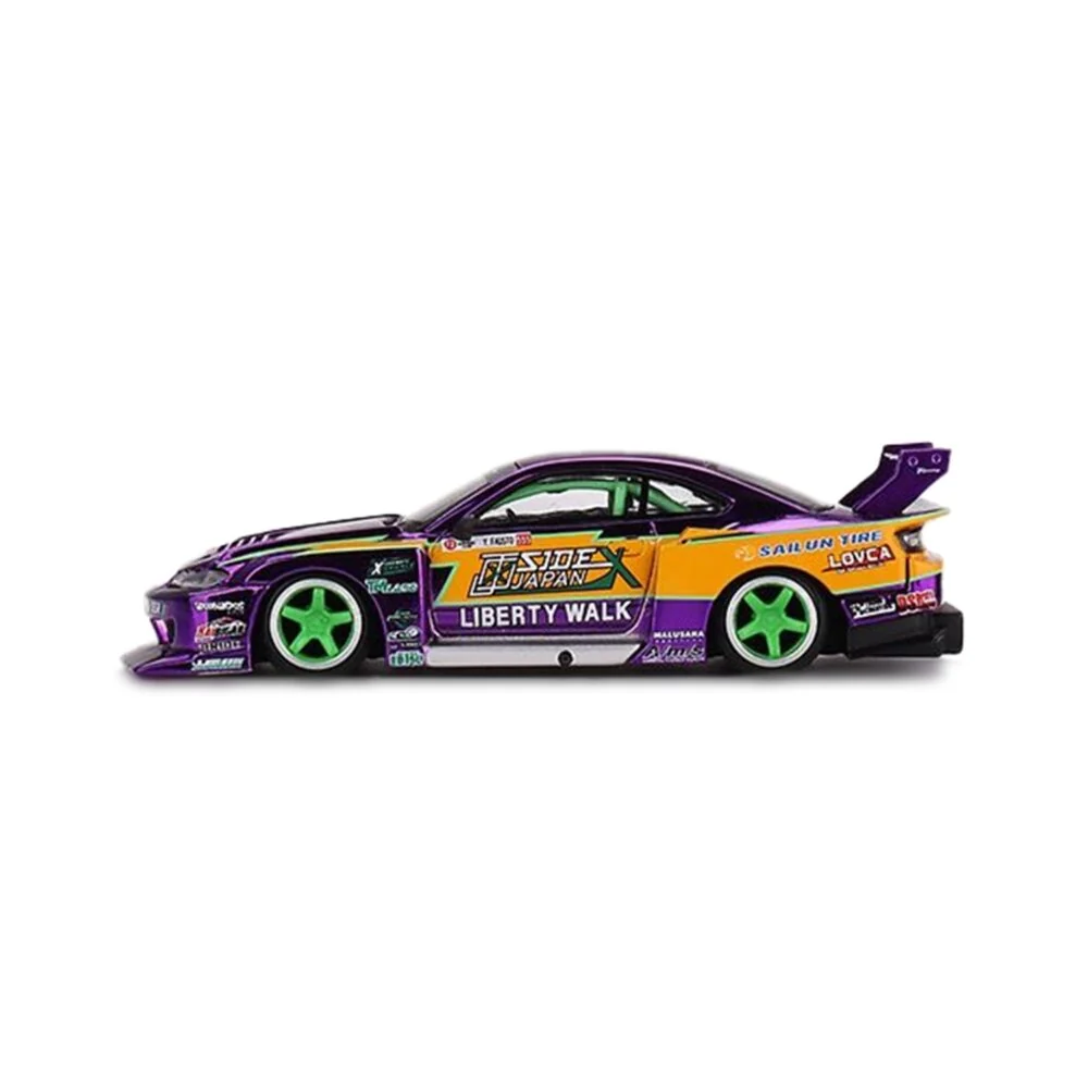 MINI-GT LB-Super Siluet Nissan S15 SILVIA #555 2022 Formula Drift JAPAN 1:64 LIMITED EDITION - Image 3
