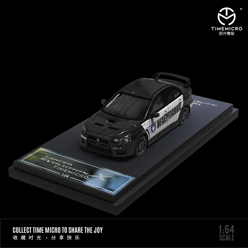 Mitsubishi EVO X Police Car DECEPTICONS - Special Edition TimeMicro