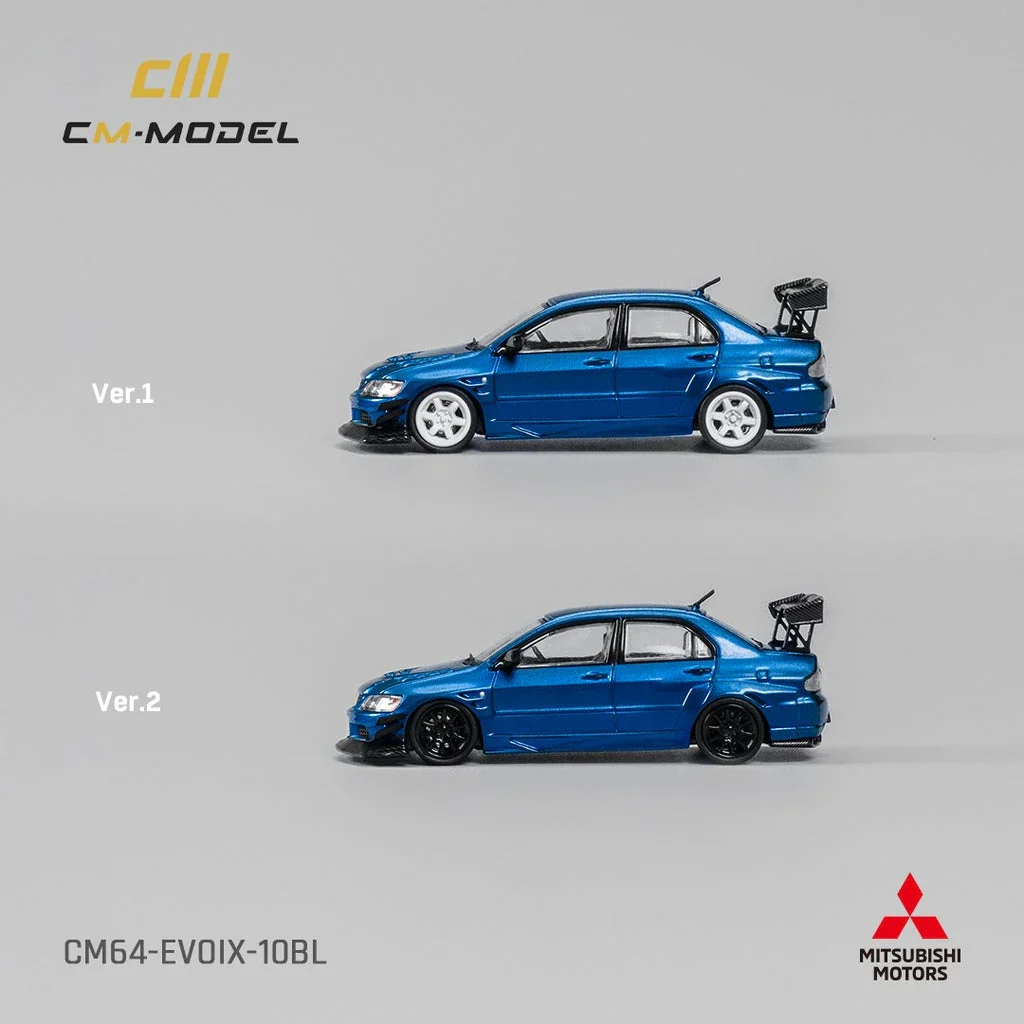 Mitsubishi Lancer Evolution IX Metallic Blue – CM Model 1:64 - Image 2