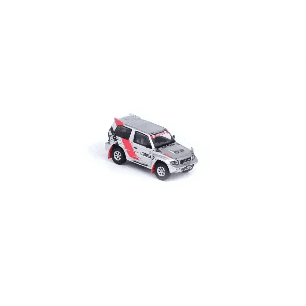 Mitsubishi Pajero Evolution "RALLIART" Silver INNO64 1:64 - Image 3