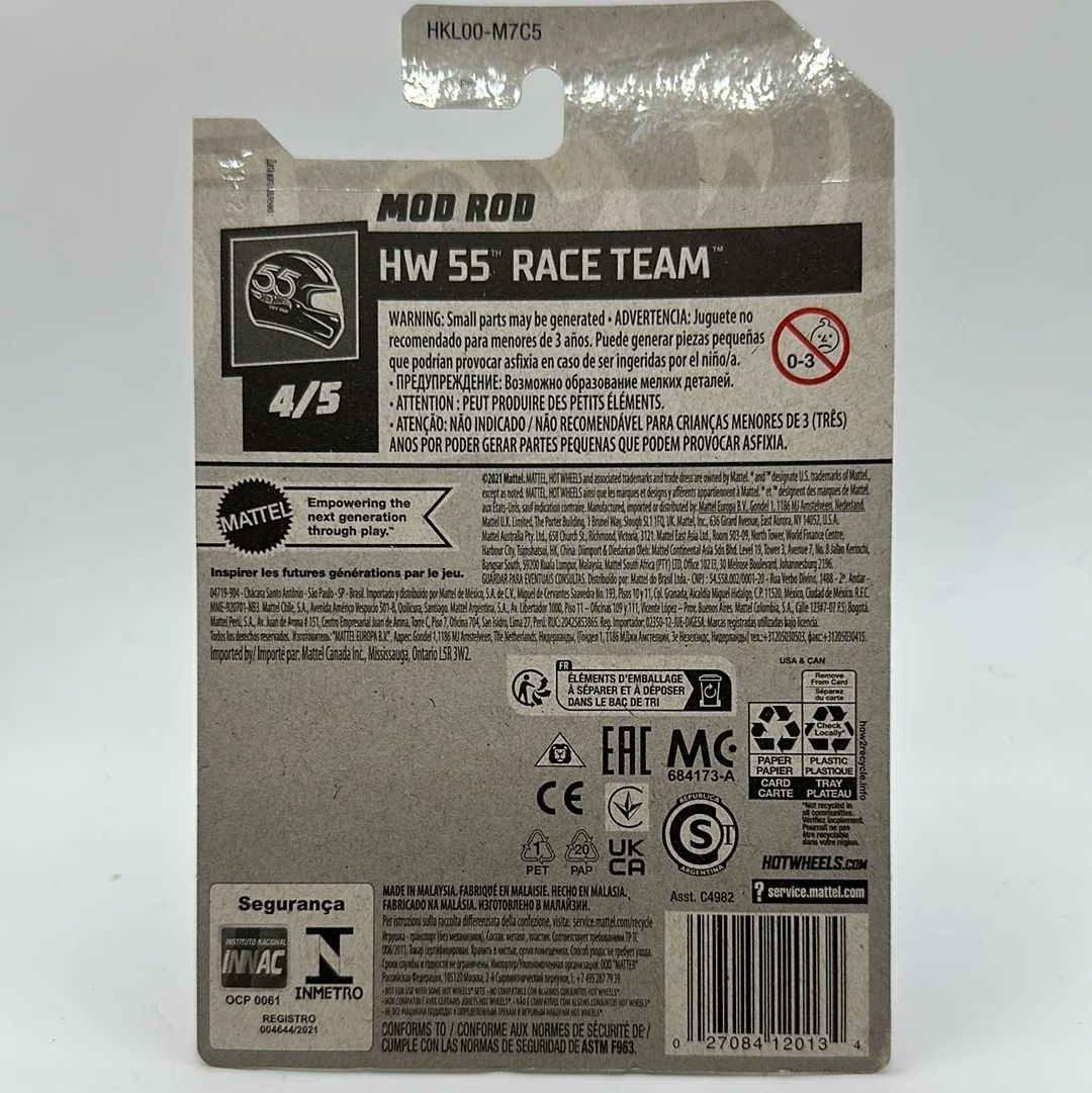Mod Rod *TH* Treasure Hunt HW 55 Race Team 4/5 Hotwheels Mainline 111/250 - Image 2