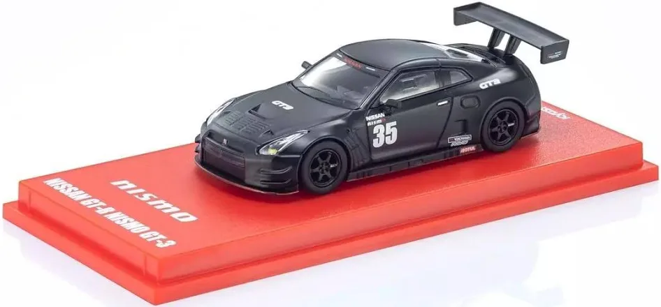 Nismo R35 GT-R GT3 (Compatible with MOTN LED Base) - Matte Black *TDE 2025 Exclusive Model* Kyosho - Image 3