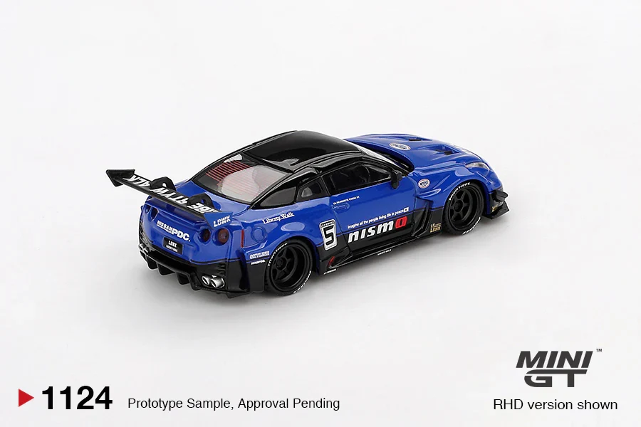 NISSAN 35GT-RR VER.12 LB-SILHOUETTE WORKS GT (BLUE) MINI GT 1:64 - Image 2