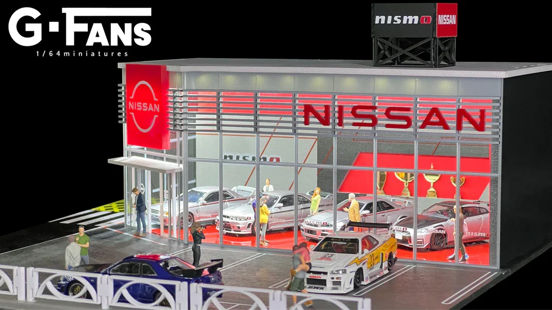 NISSAN DEALERSHIP DIORAMA G-FANS 1:64 - Image 3