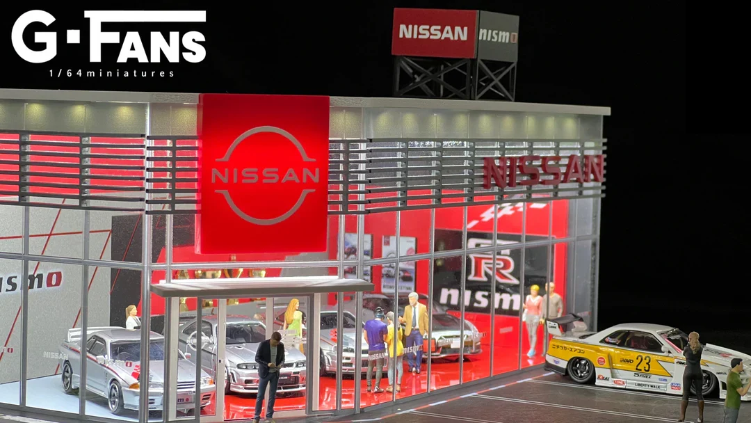 NISSAN DEALERSHIP DIORAMA G-FANS 1:64 - Image 5