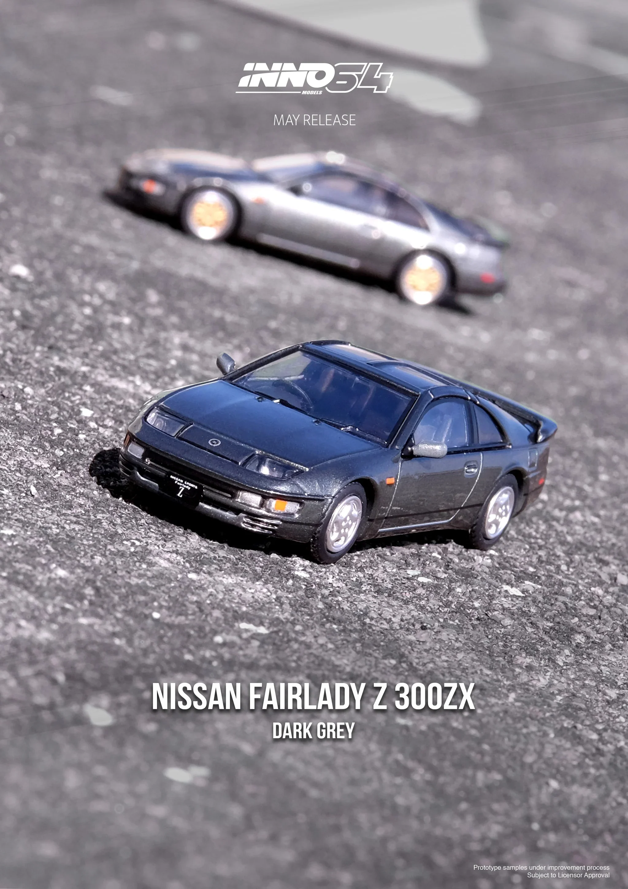 NISSAN FAIRLADY 300ZX (Z32) (OXFORD GREY METALLIC) - INNO64
