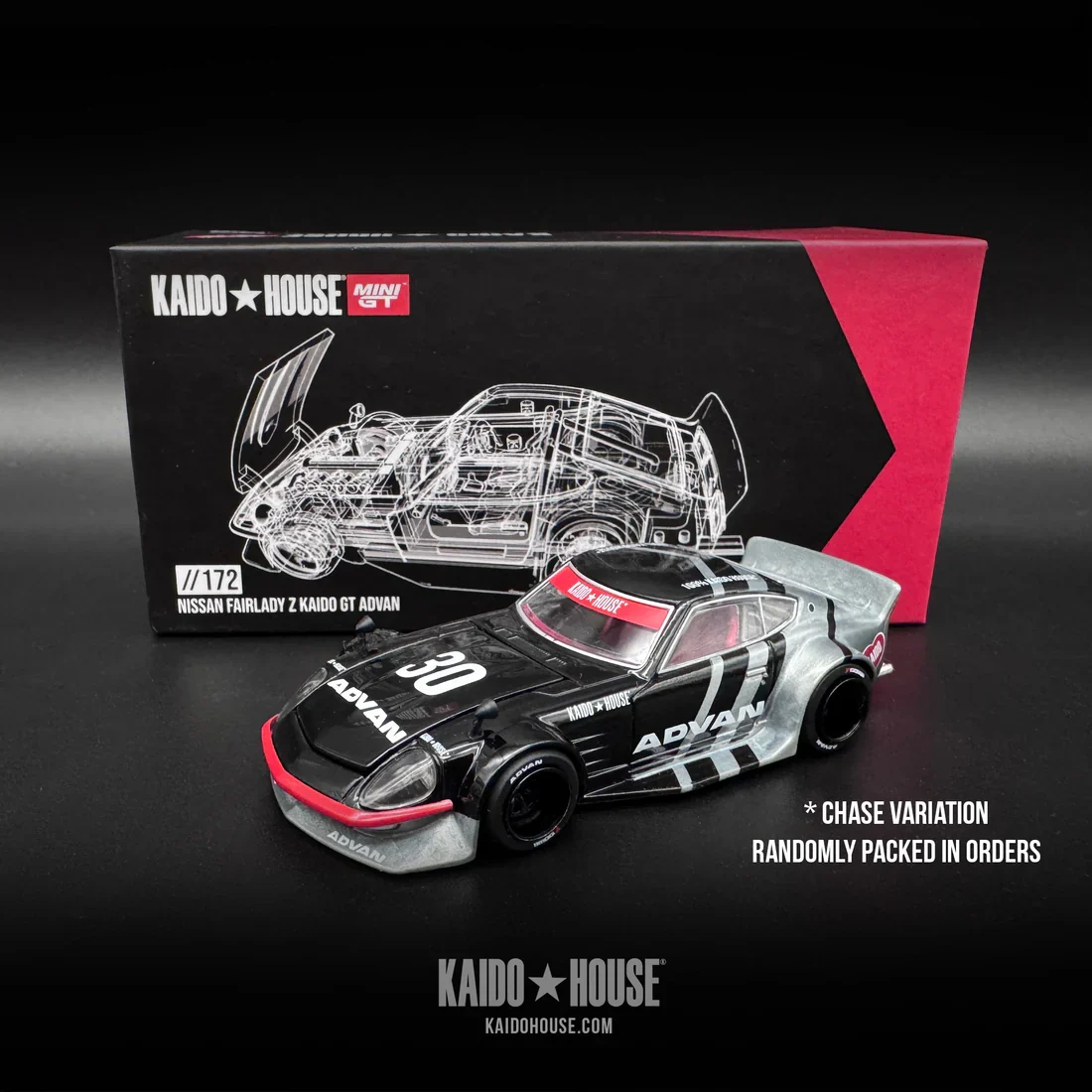 Nissan Fairlady Z Advan 240z Kaido House MiniGT 1:64 - Image 2