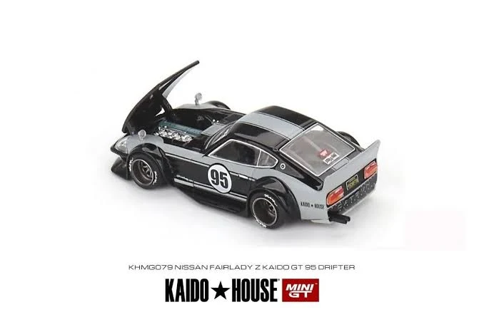 Nissan Fairlady Z Kaido GT 95 Drifter Black/Grey 079 Kaido House x MiniGT 1:64 Scale - Image 2
