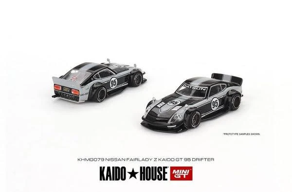 Nissan Fairlady Z Kaido GT 95 Drifter Black/Grey 079 Kaido House x MiniGT 1:64 Scale - Image 3