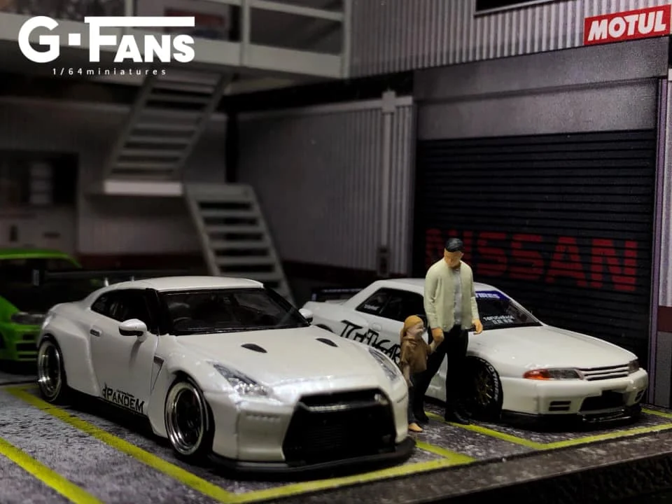 NISSAN Garage Diorama Display with LED Lights G-FANS - Image 5