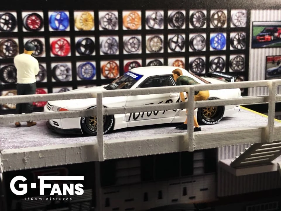 NISSAN Garage Diorama Display with LED Lights G-FANS - Image 6