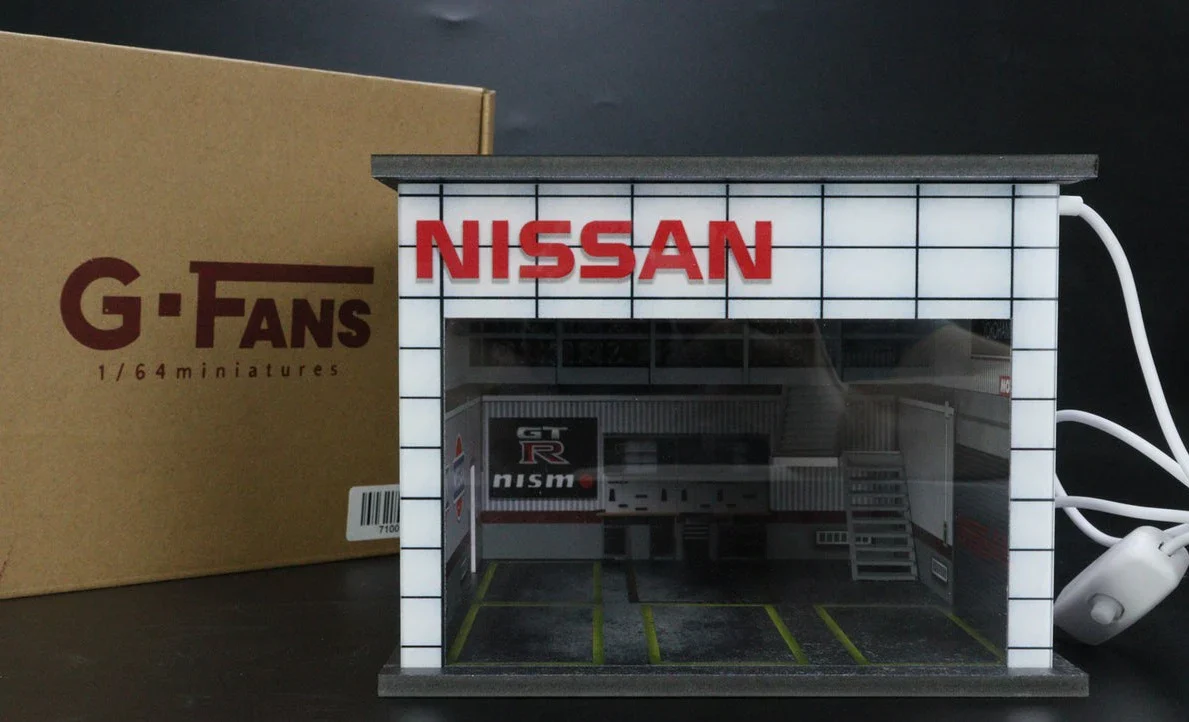 NISSAN Garage Diorama Display with LED Lights G-FANS - Image 7