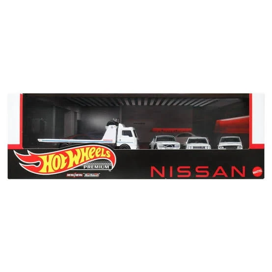 Nissan Garage Diorama Premium Hotwheels Boxed set 2023 1:64 Scale