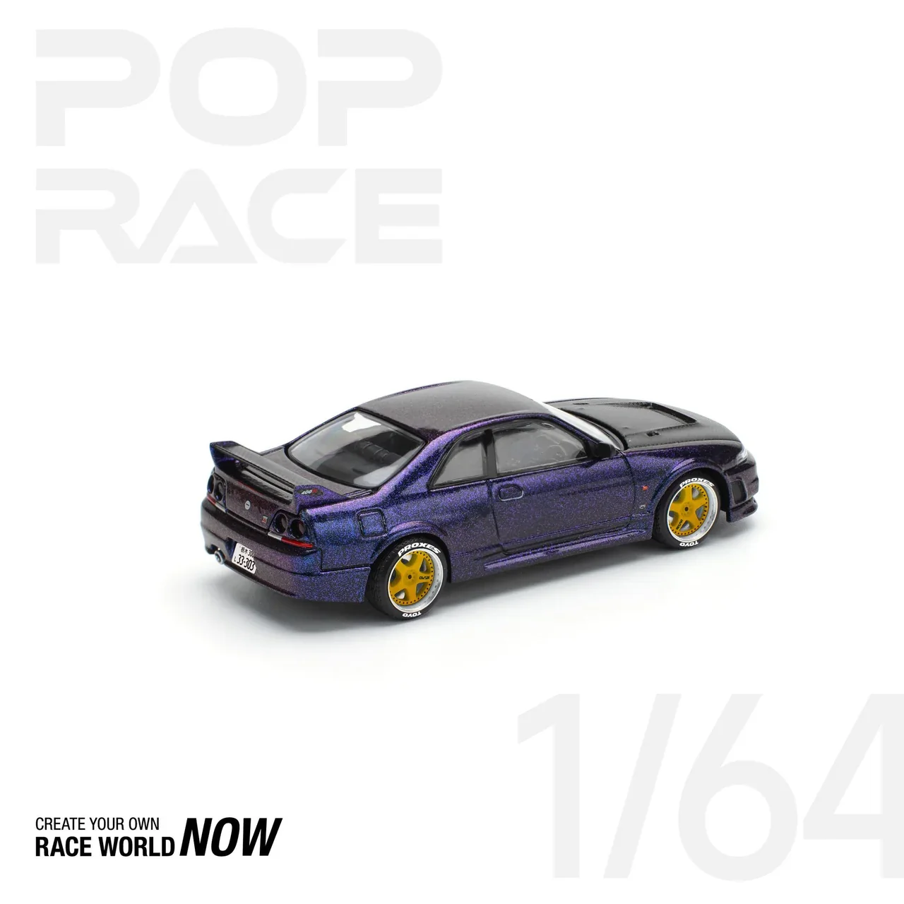 Nissan GT-R R33 NISMO - MIDNIGHT PURPLE Pop Race 1:64 - Image 2
