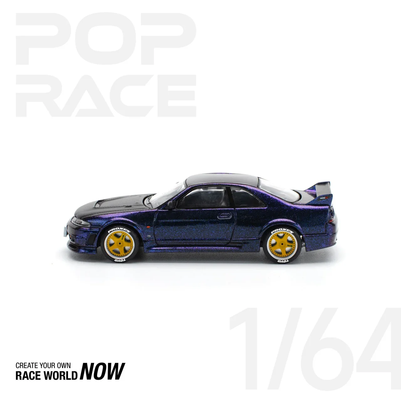 Nissan GT-R R33 NISMO - MIDNIGHT PURPLE Pop Race 1:64 - Image 5