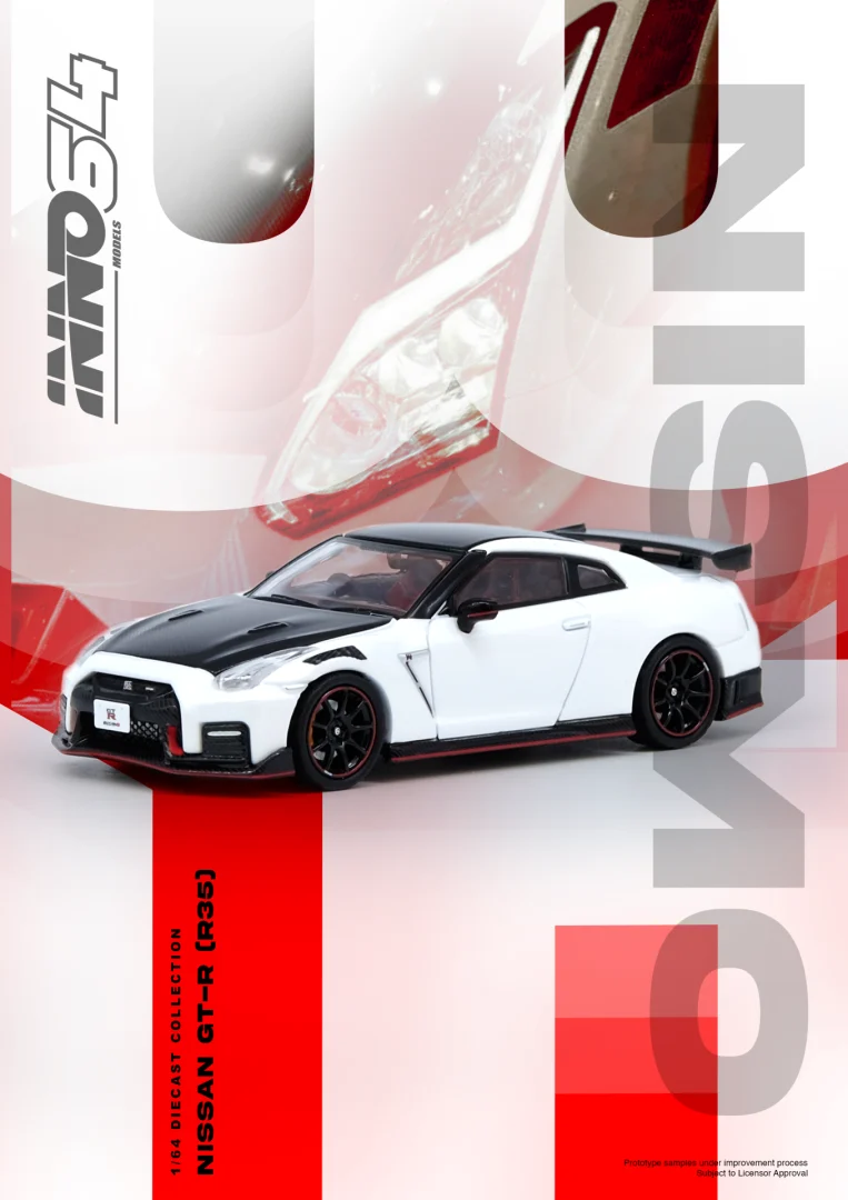 Nissan GT-R (R35) NISMO (White)-White INNO64 - Image 2