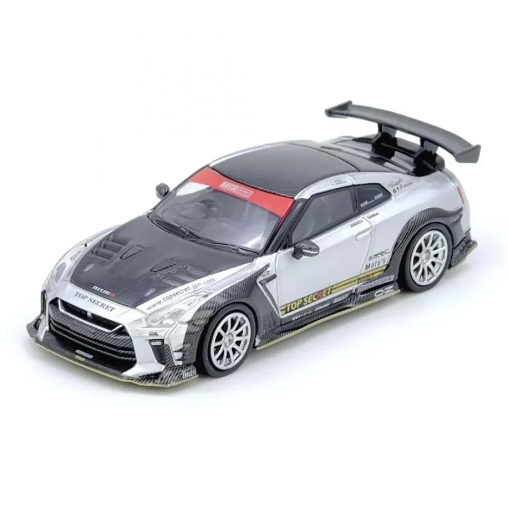 NISSAN GT-R (R35) TOP SECRET (SILVER/CARBON) TAS HK EXPO INNO64 - Image 2