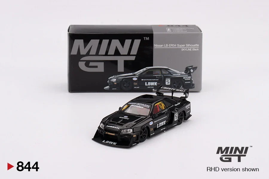 Nissan LB-ER34 Super Silhouette SKYLINE Black - MGT00844 Mini GT 1:64