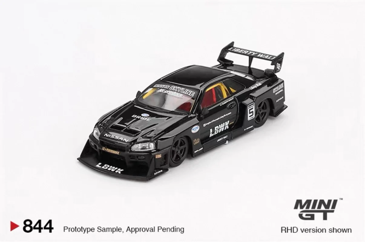 Nissan LB-ER34 Super Silhouette SKYLINE Black - MGT00844 Mini GT 1:64 - Image 2