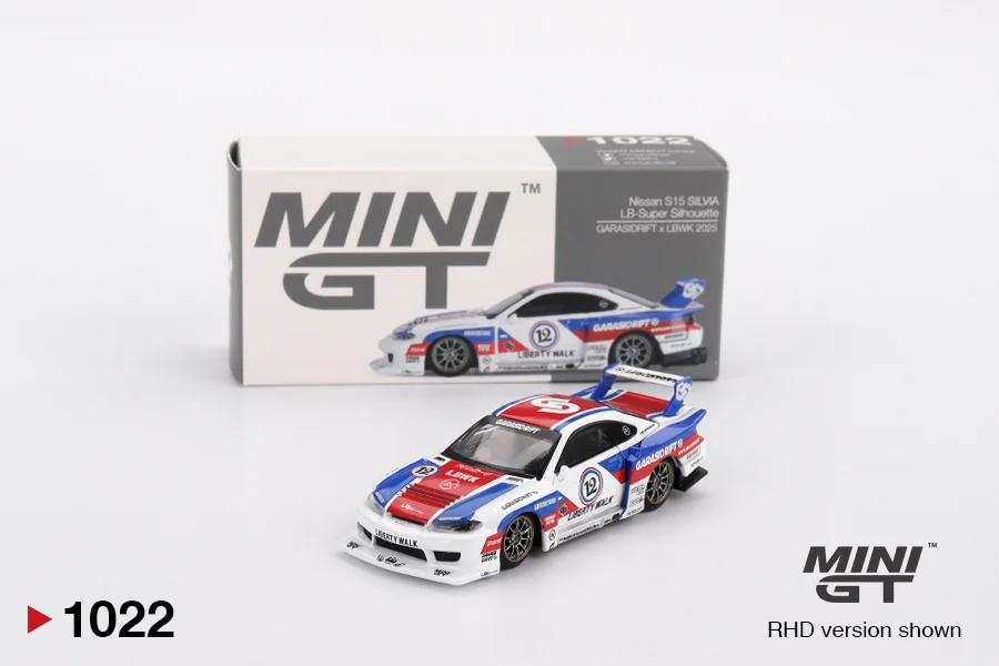 Nissan LB-Super Silhouette S15 SILVIA GARASIDRIFT x LBWK 2025 - MiniGT 1:64 - Image 5