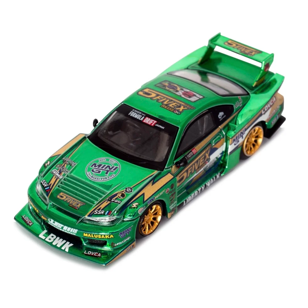 Nissan LB-Super Silhouette S15 SILVIA LBWK 2024 Fausto Racing / Blister Packaging - 1/64 MINI GT *LIBERTY WALK EXCLUSIVE* - Image 3