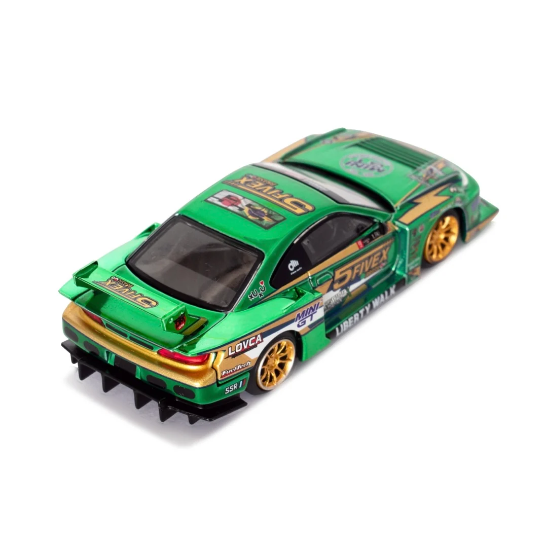 Nissan LB-Super Silhouette S15 SILVIA LBWK 2024 Fausto Racing / Blister Packaging - 1/64 MINI GT *LIBERTY WALK EXCLUSIVE* - Image 5