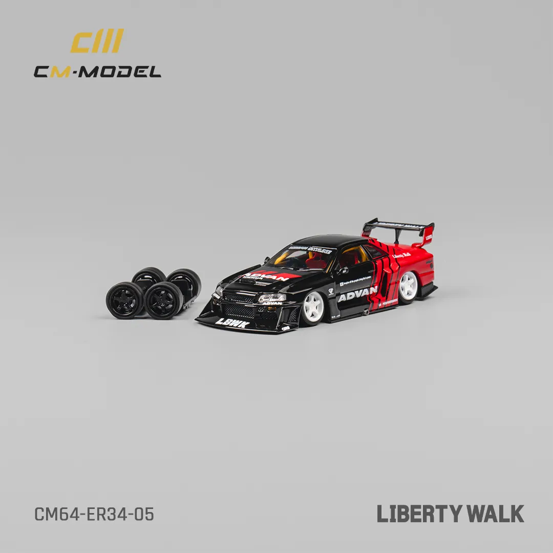 Nissan LBWK ER34 Advan – CM Model 1:64 - Image 3