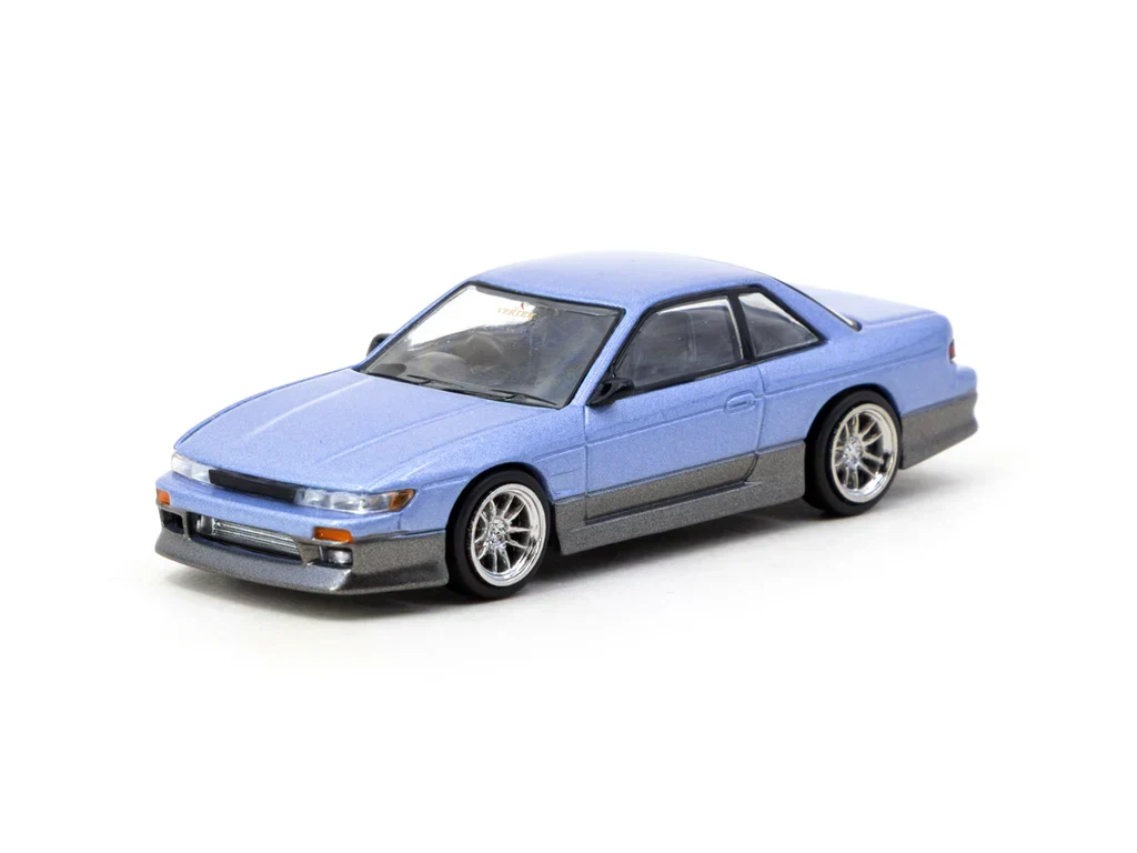 NISSAN S13 SILVIA VERTEX BLUE/GREY TARMAC WORKS 1:64 - Image 2
