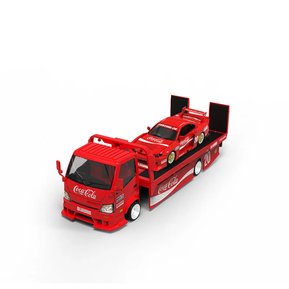 Nissan S15 LBWK & Transport Trailer Coca Cola Set - *LIMITED TO 999pcs* Supcar H300 - Image 5