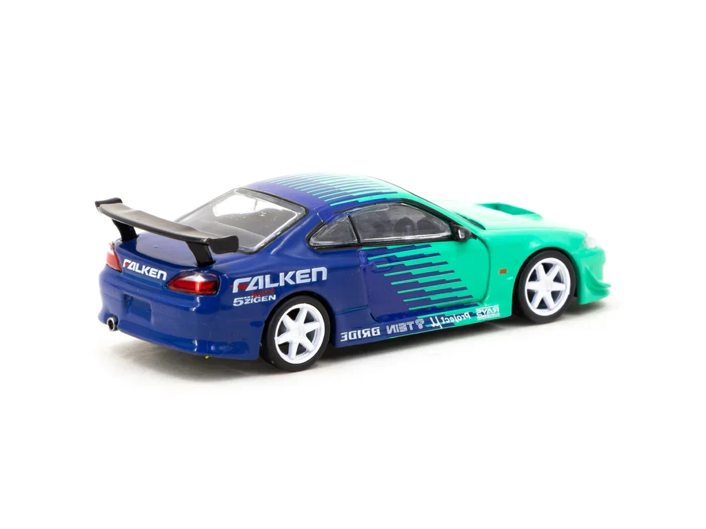 NISSAN S15 SILVIA VERTEX FALKEN TYRES TARMAC WORKS 1:64 - Image 3