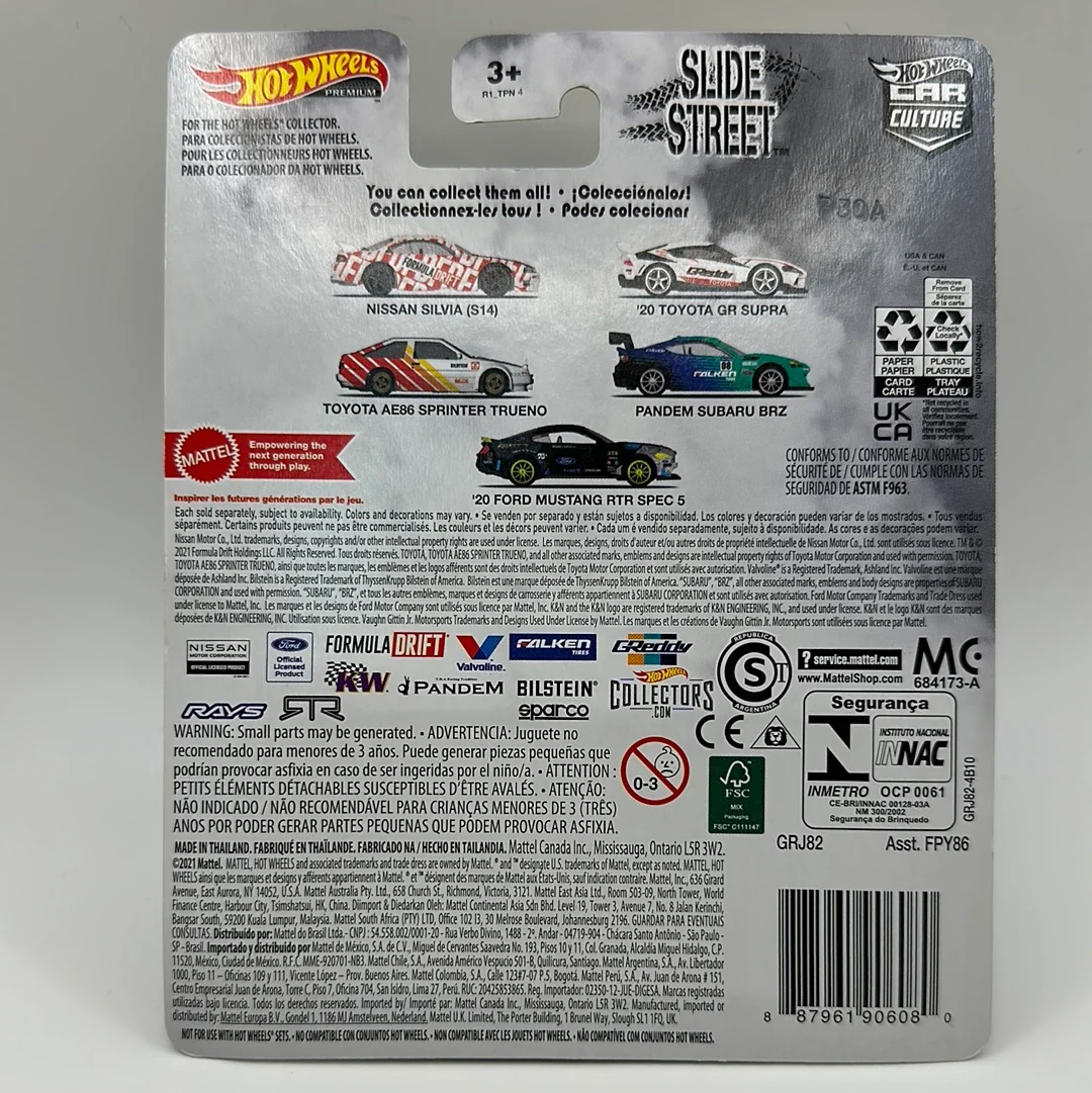 Nissan Silvia (S14) Slide Street 1/5 Hotwheels Premium 1:64 - Image 2