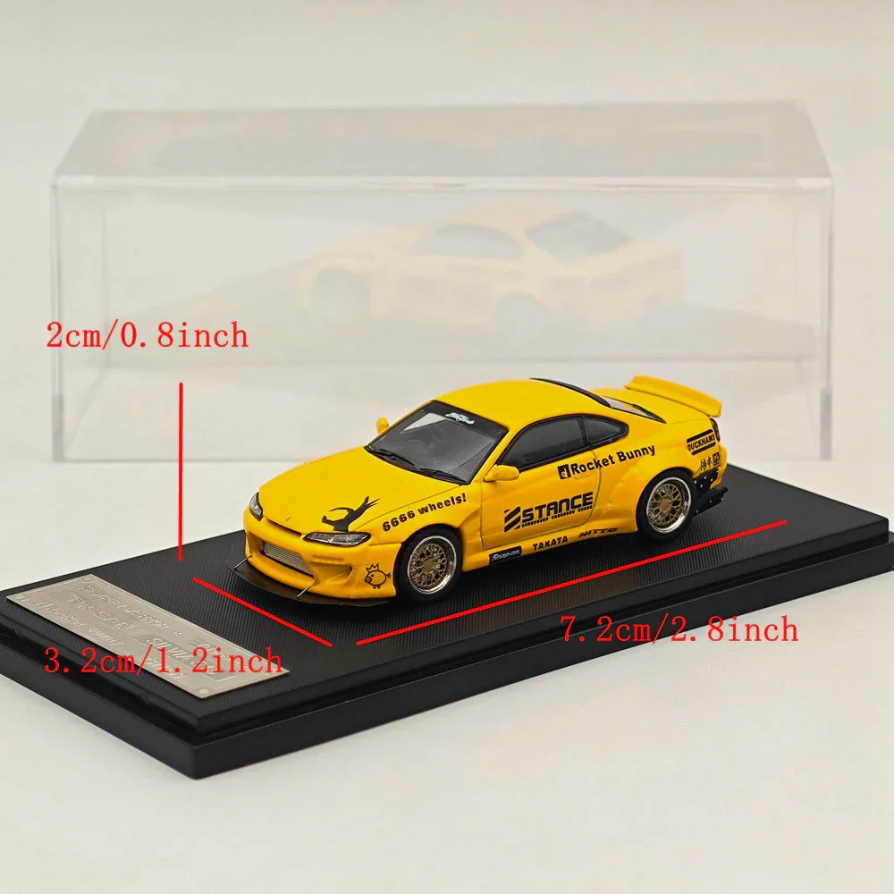 Nissan Silvia S15 Pandem Rocket Bunny (Yellow) - 1/64 SW - Image 4