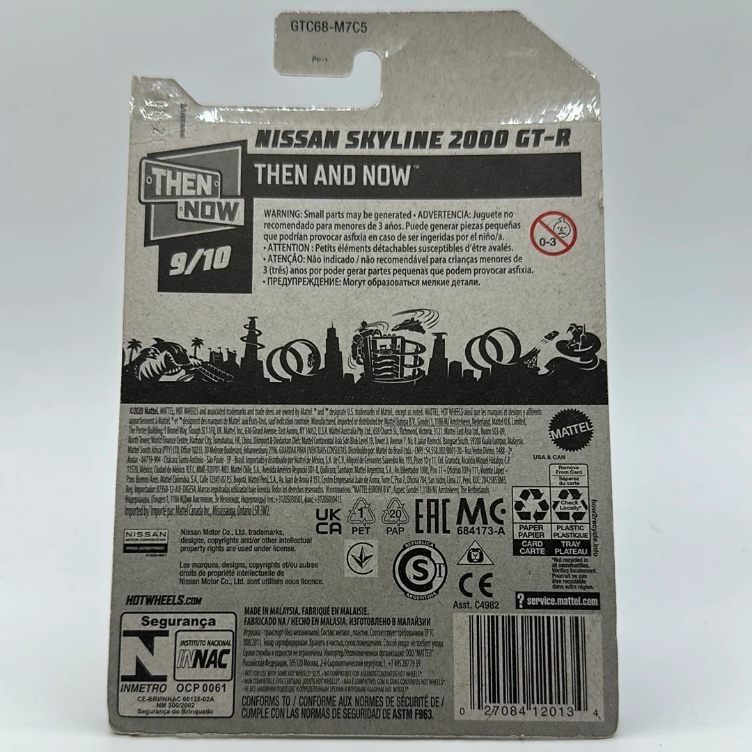 Nissan Skyline 2000 GT-R Then and Now 9/10 Hotwheels Mainline 180/250 *Soft Corners* - Image 2