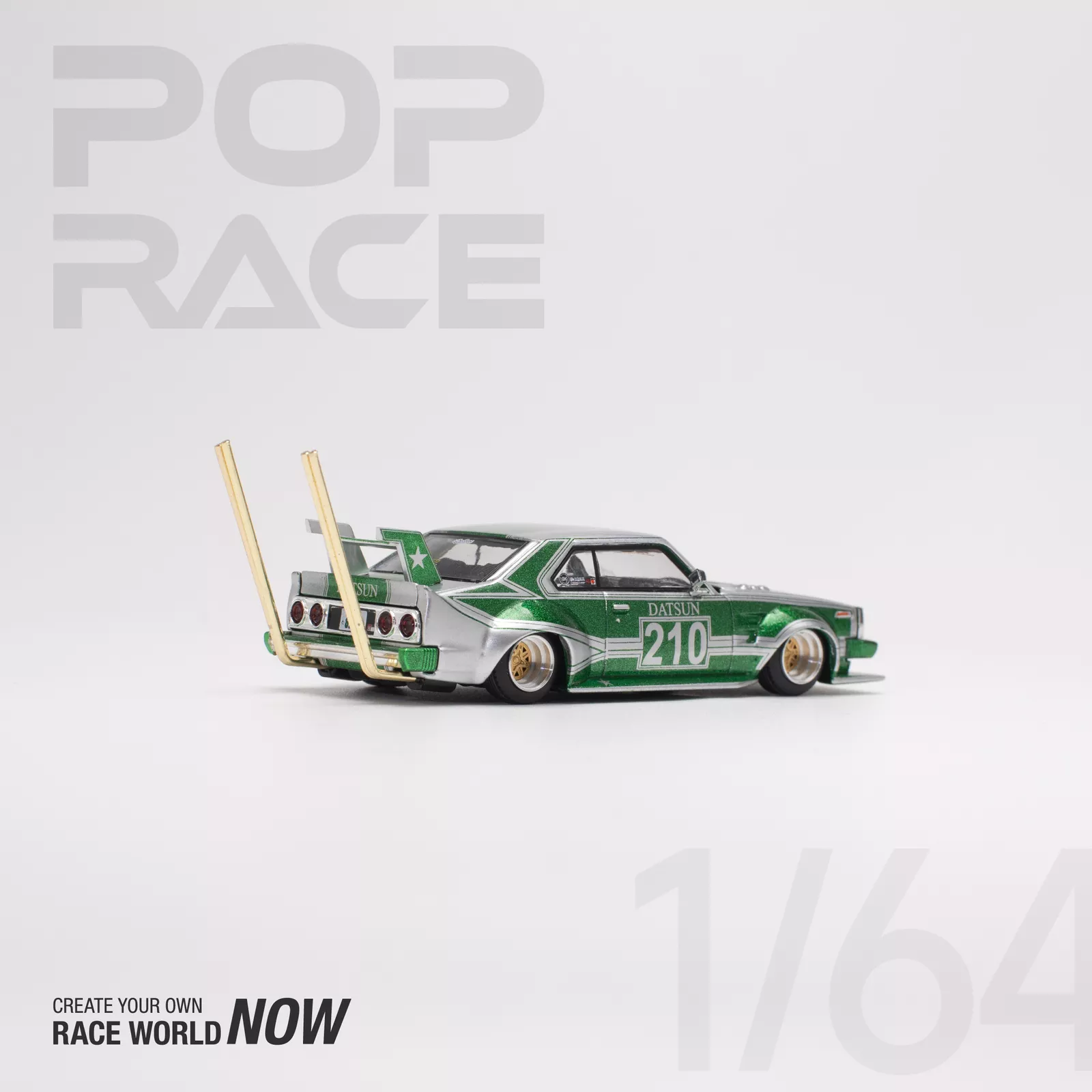 Nissan Skyline C210 Bosozoku Style Green – PR64-0061 POP RACE - Image 2