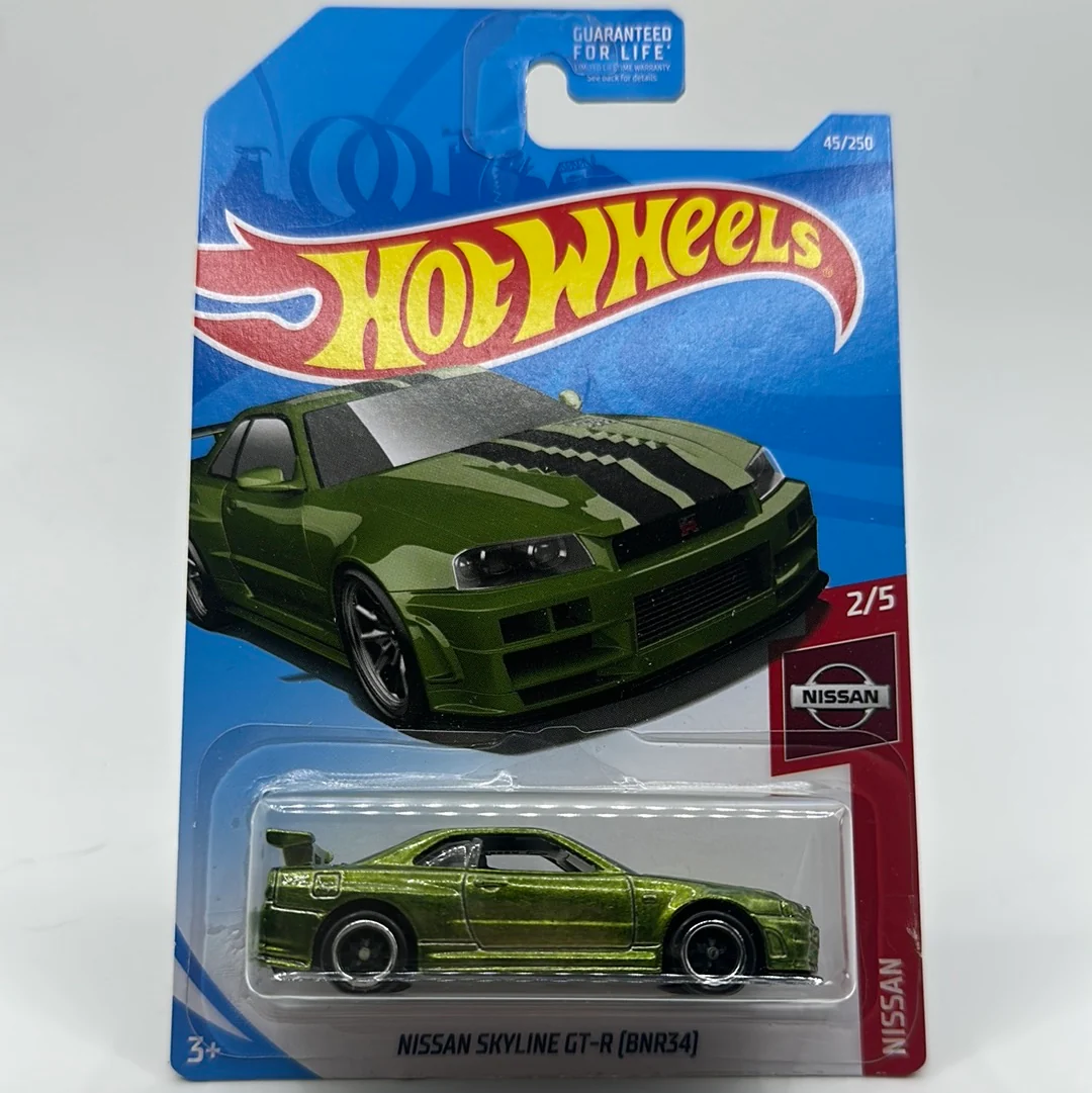 Nissan Skyline GT-R (BNR34) *STH* Super Treasure hunt - Nissan 2/5 Hotwheels Mainline