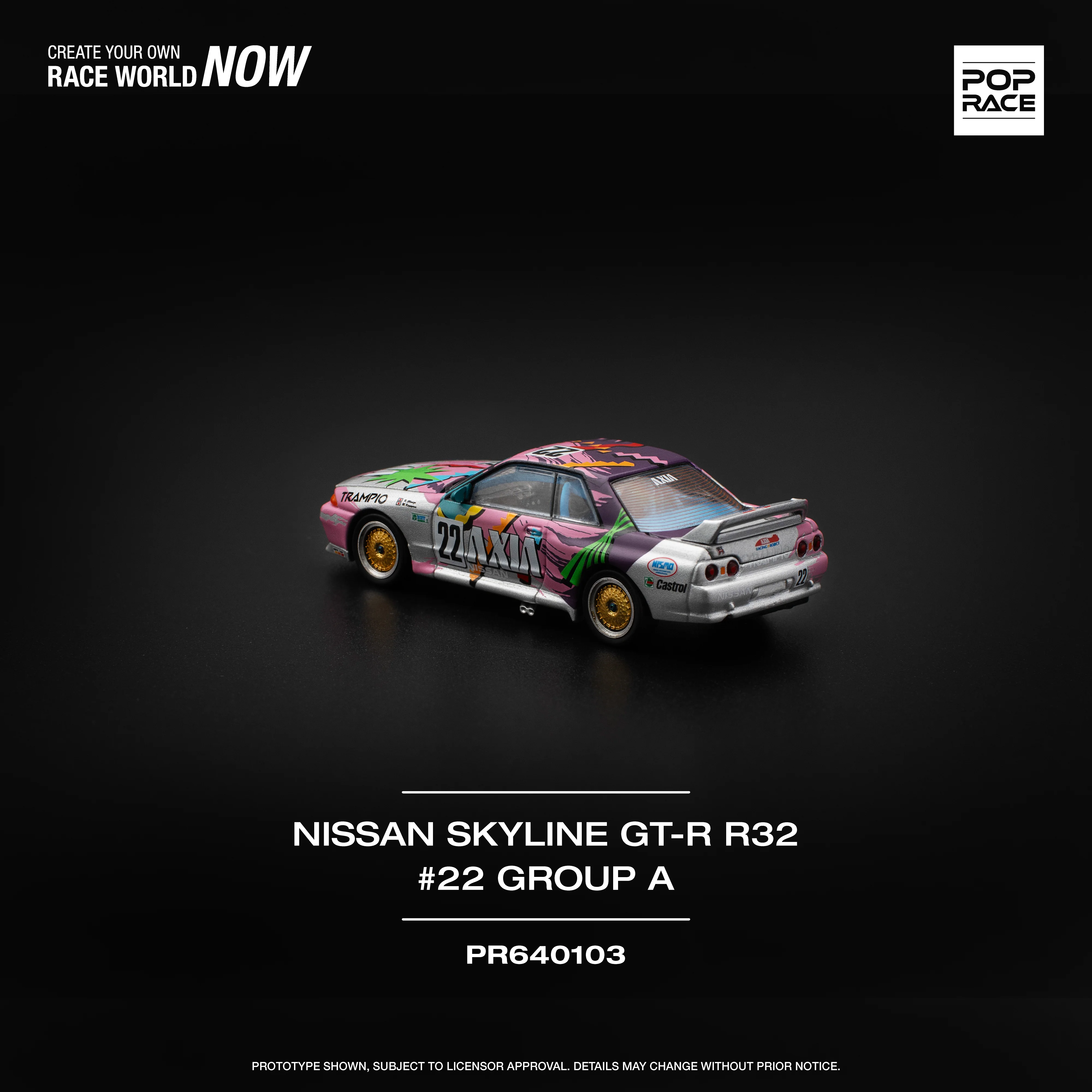 Nissan Skyline GT-R R32 #22 Group A - POP RACE 1:64 - Image 3