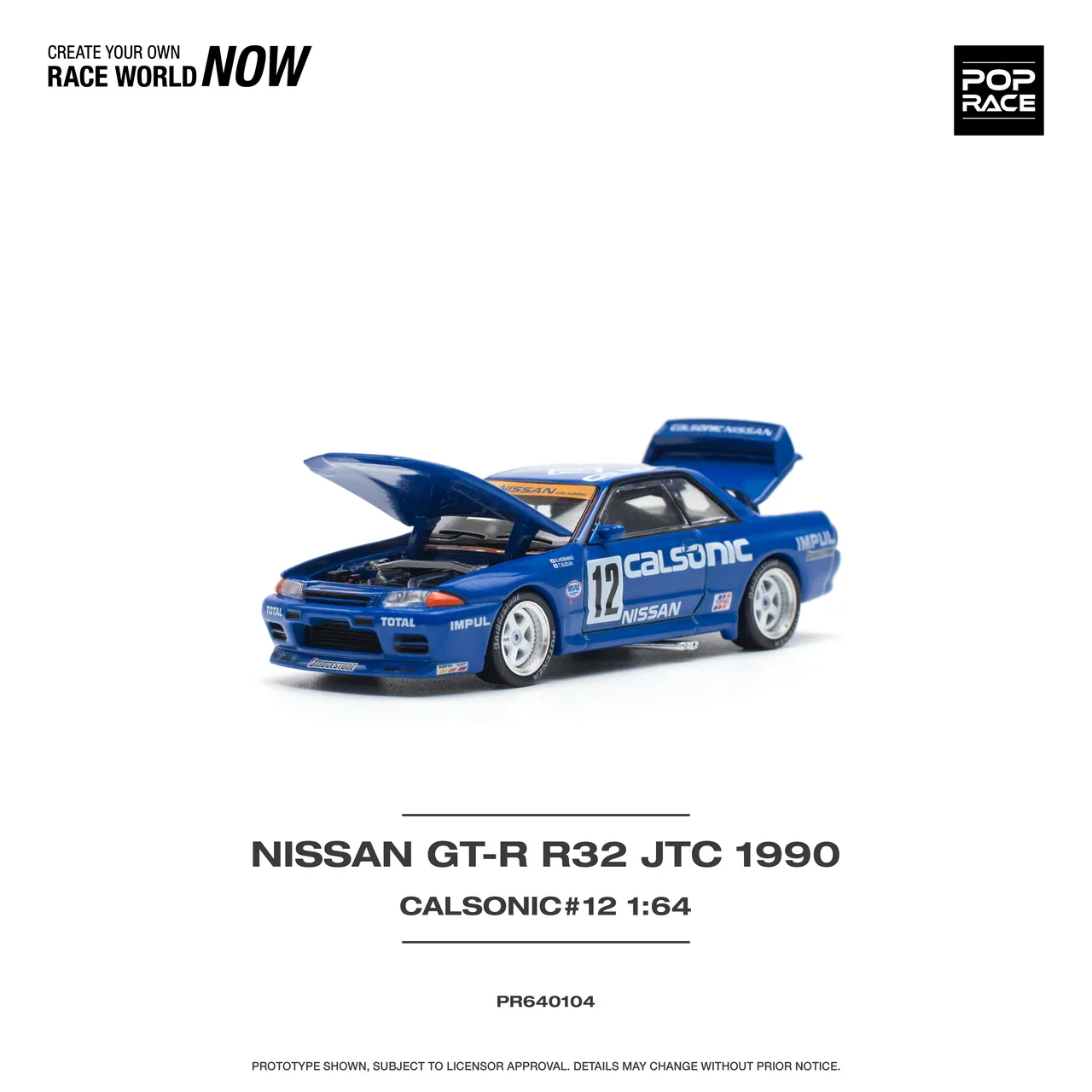 Nissan Skyline GT-R R32 JTC 1990 Calsonic #12 Pop Race - Image 2