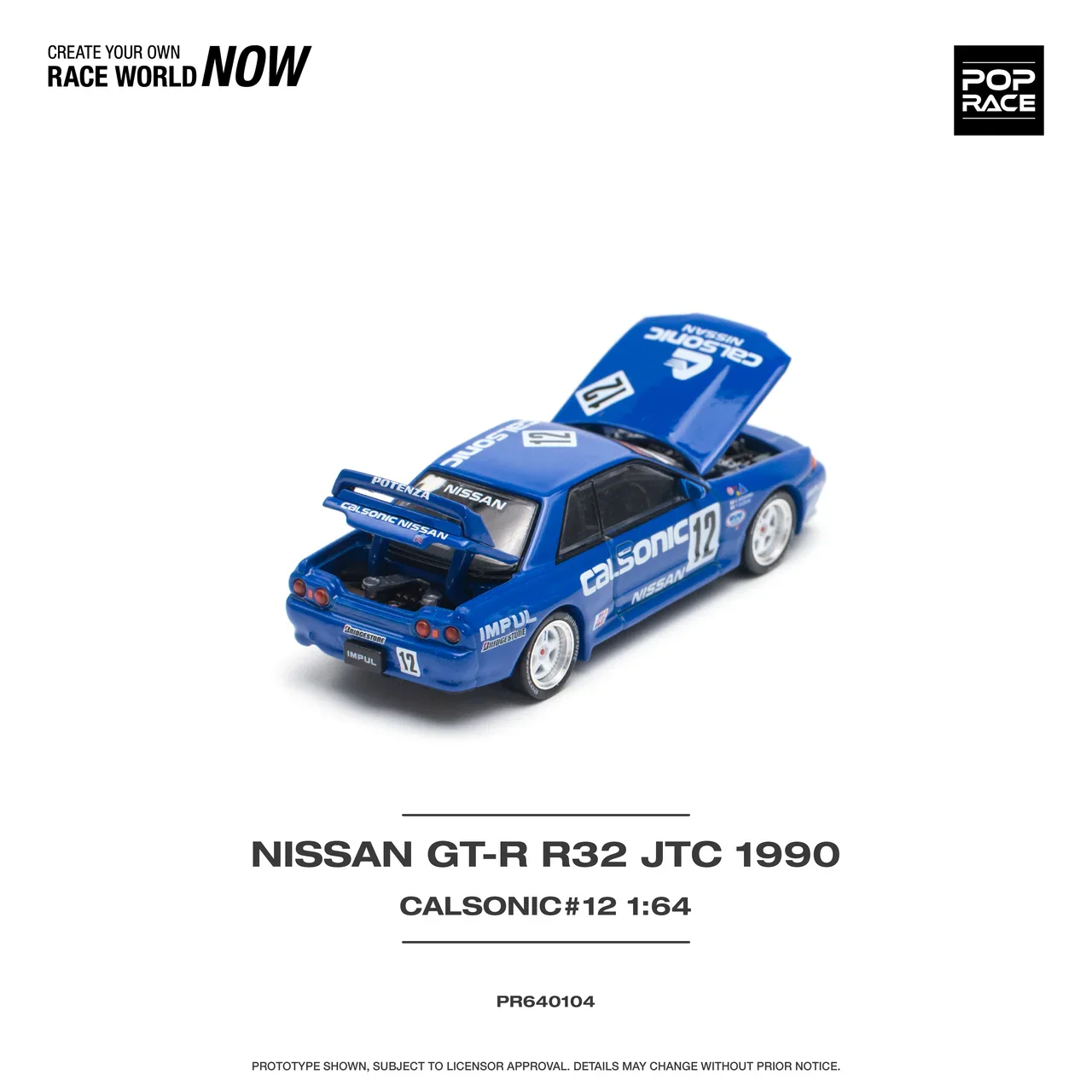 Nissan Skyline GT-R R32 JTC 1990 Calsonic #12 Pop Race - Image 3