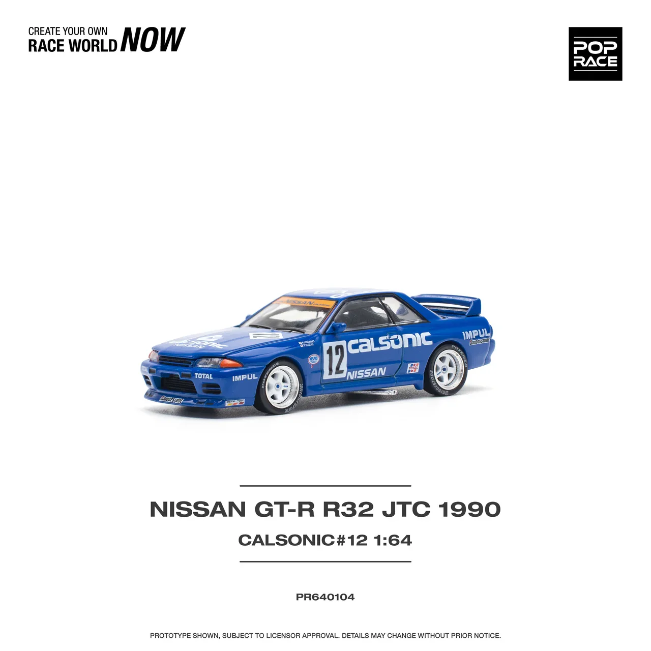 Nissan Skyline GT-R R32 JTC 1990 Calsonic #12 Pop Race - Image 6