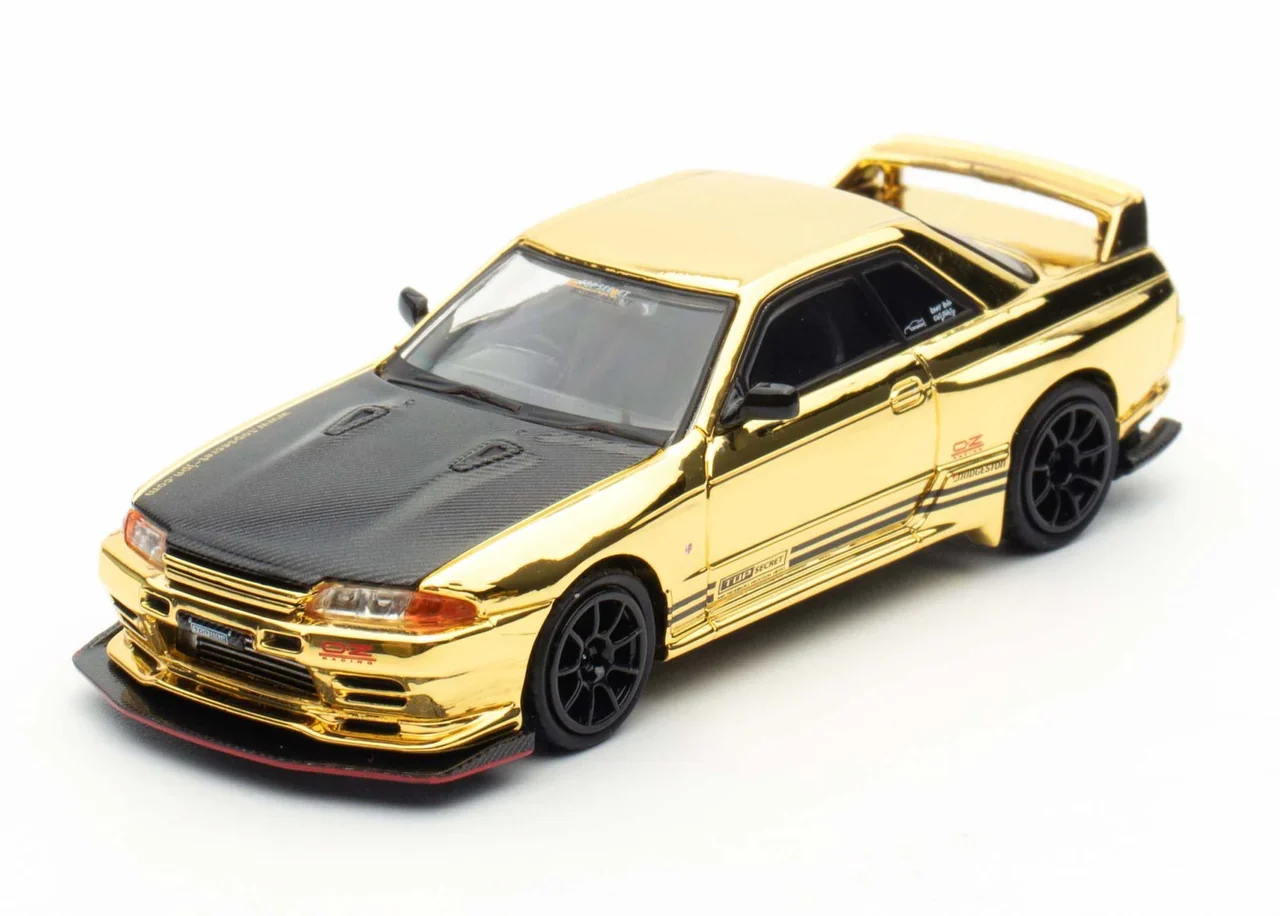 Nissan Skyline GT-R (R32) "Top Secret" Chrome Gold TMCS 2025 Exclusive - INNO64 1:64 - Image 10