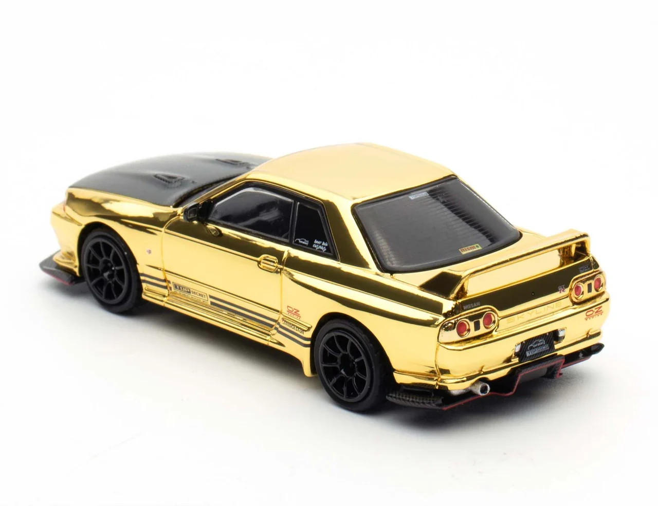 Nissan Skyline GT-R (R32) "Top Secret" Chrome Gold TMCS 2025 Exclusive - INNO64 1:64 - Image 7