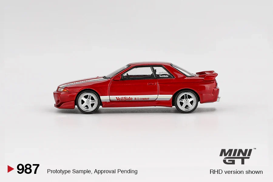 Nissan Skyline GT-R (R32) VeilSide Combat C-I Gem Red - Mini GT 1:64 - Image 4